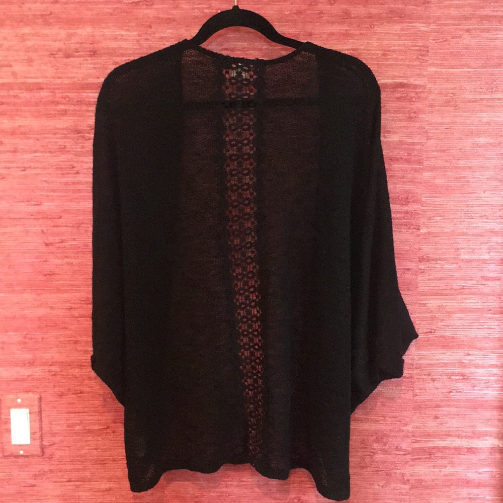 Black cardigan